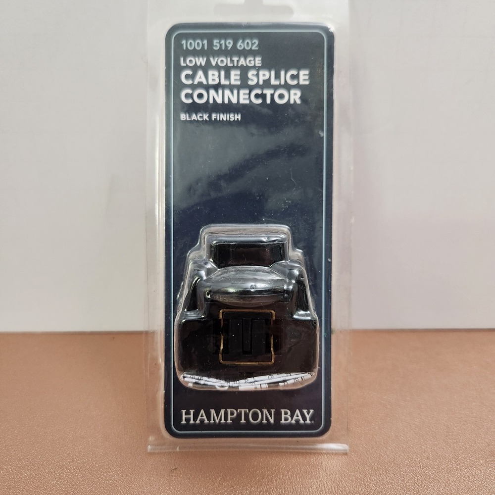 Hampton Bay Low Voltage Cable Splice Connector Weather Resistant Black
